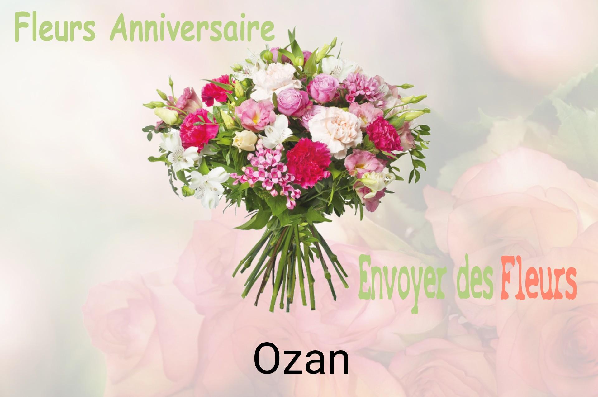 Bouquet de fleurs d’anniversaire livré à Ozan